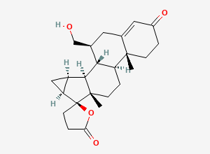 Two-dimensional chemical structure of Drospirenone EP Impurity B, CAS 3068810-10-3