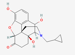Two-dimensional chemical structure of 10-Hydroxy Naltrexone, CAS 604767-82-0