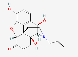 Two-dimensional chemical structure of Naloxone EP Impurity C/ 10α-Hydroxynaloxone, CAS 2139253-68-0