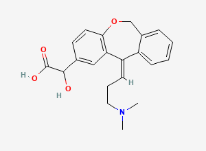 Two-dimensional chemical structure of Olopatadine Related Compound A/ Alpha Hydroxy Olopatadine, CAS 1331822-32-2