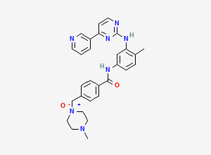 Two-dimensional chemical structure of Imatinib (Piperidine)-N4-Oxide, CAS 938082-57-6