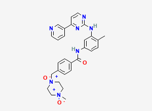 Two-dimensional chemical structure of Imatinib Piperazine-N,N-DiOxide, CAS 571186-93-1
