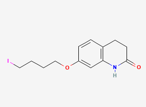 Two-dimensional chemical structure of Aripiprazole Iodobutoxyquinoline Impurity, CAS 952308-47-3