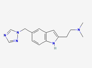 Two-dimensional chemical structure of Rizatripatan EP Impurity C / Iso Rizatriptan, CAS 208941-96-2