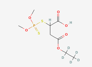 Two-dimensional chemical structure of Malathion α-Monoacid-D5, CAS 1794980-03-2