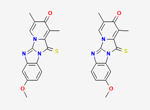 Two-dimensional chemical structure of Omeprazole Related Compound F and G Mixture