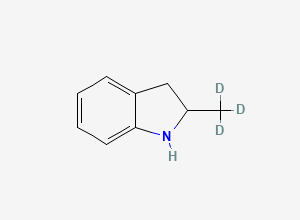 Two-dimensional chemical structure of 2-Methylindoline-d3