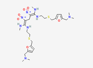 Two-dimensional chemical structure of Ranitidine EP Impurity I/ Ranitidine BP Impurity I/ Ranitidine formaldehyde adduct, CAS 207592-21-0