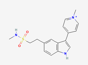 Two-dimensional chemical structure of Naratriptan Pyridinium Salt, CAS 1638617-36-3