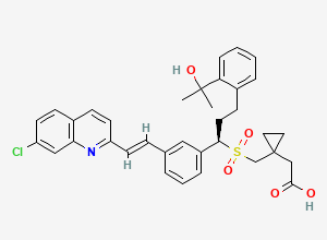 Two-dimensional chemical structure of Montelukast Sulfone Impurity, CAS 1266620-74-9