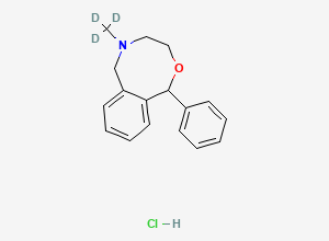 Two-dimensional chemical structure of Nefopam-D3 (HCl Salt), CAS 1346603-30-2