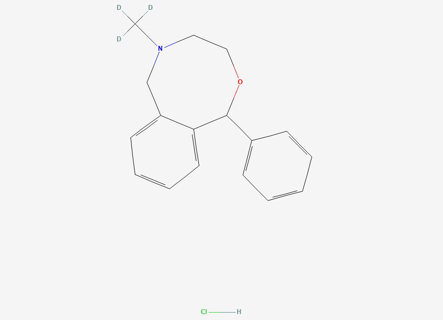 Two-dimensional chemical structure of Nefopam-D3 (HCl Salt), CAS 1346603-30-2