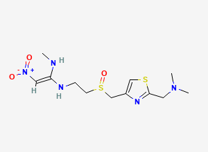 Two-dimensional chemical structure of Nizatidine EP Impurity C / Nizatidine S-Oxide / Nizatidine Sulfoxide, CAS 102273-13-2