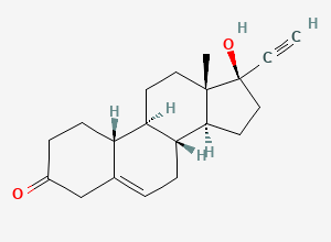Two-dimensional chemical structure of Norethindrone EP Impurity C / Norethisterone EP Impurity C / Δ-5(6)-Norethindrone, CAS 22933-71-7