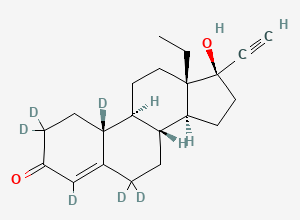 Two-dimensional chemical structure of Norgestrel, CAS 2376035-98-0