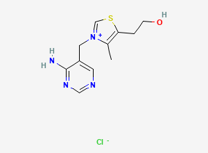 Two-dimensional chemical structure of Thiamine EP Impurity B/2'-Nor Thiamine/Desmethylthiamine (chloride), CAS 7770-93-6