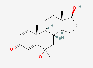Two-dimensional chemical structure of 17-Beta-Hydroxy Exemestane Epoxide, CAS 1331732-05-8