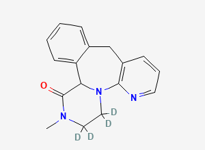Two-dimensional chemical structure of 1-Oxo Mirtazapine-d4 (Mirtazapine Impurity C)