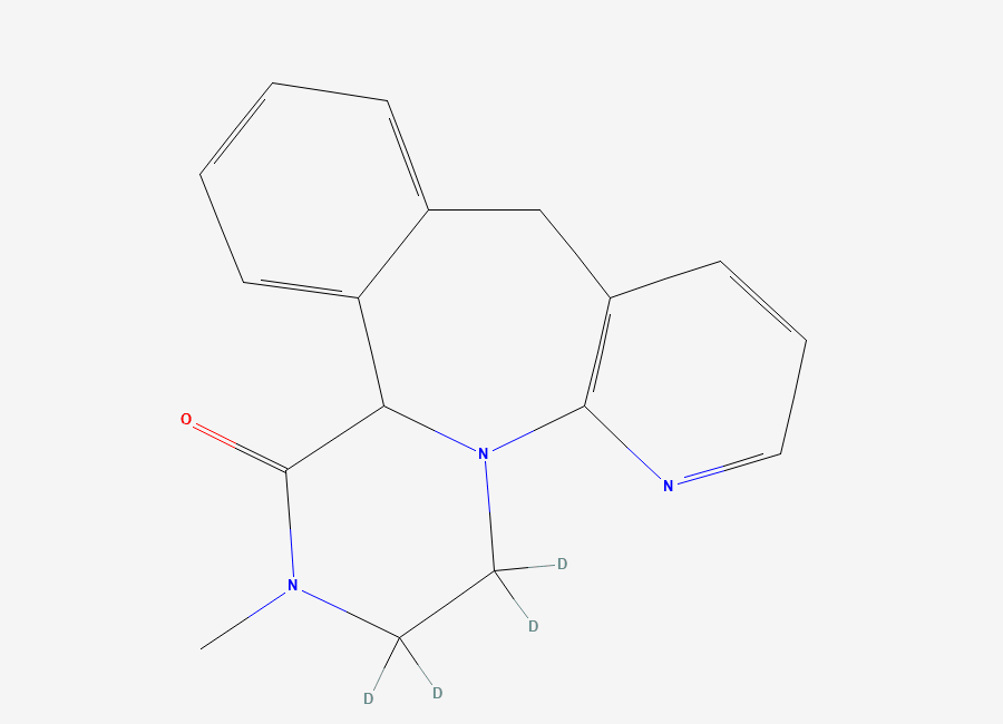 Two-dimensional chemical structure of 1-Oxo Mirtazapine-d4 (Mirtazapine Impurity C)