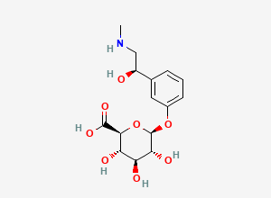 Two-dimensional chemical structure of Phenylephrine Glucuronide, CAS 2021255-73-0