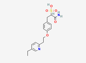 Two-dimensional chemical structure of Pioglitazone Sulfonic Acid Impurity