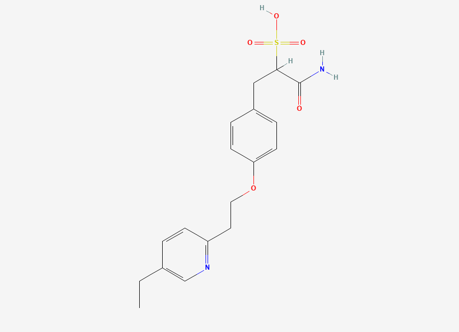 Two-dimensional chemical structure of Pioglitazone Sulfonic Acid Impurity
