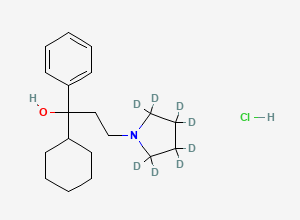 Two-dimensional chemical structure of Procyclidine-D8 (HCl Salt), CAS 1795037-30-7