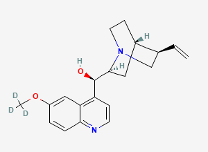 Two-dimensional chemical structure of Quinine-D3