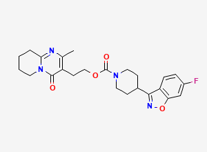 Two-dimensional chemical structure of Risperidone EP Impurity F, CAS 1346603-86-8