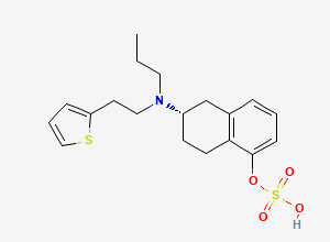 Two-dimensional chemical structure of Rotigotine Sulfate