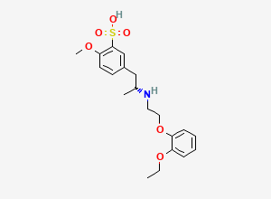 Two-dimensional chemical structure of Tamsulosin Sulfonic Acid, CAS 890708-67-5