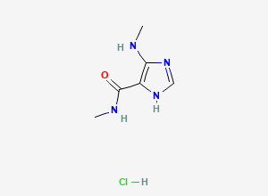 Two-dimensional chemical structure of Theophylline EP Impurity D/ Theophylline Related Compound D/ Theophyllidine (HCl Salt), CAS 116131-08-9