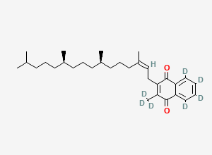 Two-dimensional chemical structure of cis-Vitamin K1-d7