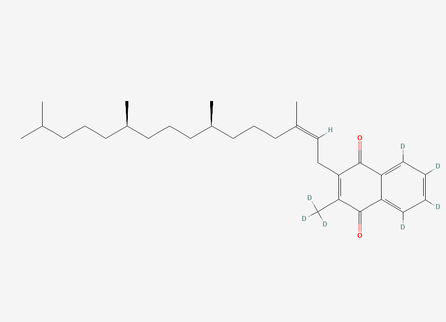 Two-dimensional chemical structure of cis-Vitamin K1-d7