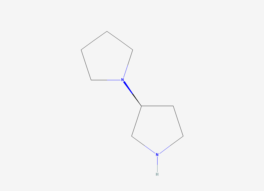Two-dimensional chemical structure of (3S)-3-(Pyrrolidin-1-YL)pyrrolidine