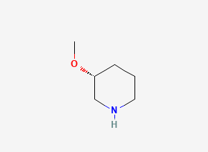 Two-dimensional chemical structure of (3R)-3-methoxypiperidine