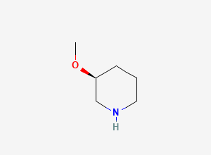 Two-dimensional chemical structure of (S)-3-Methoxypiperidine