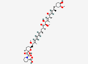 Two-dimensional chemical structure of Seco Rapamycin, CAS 147438-27-5