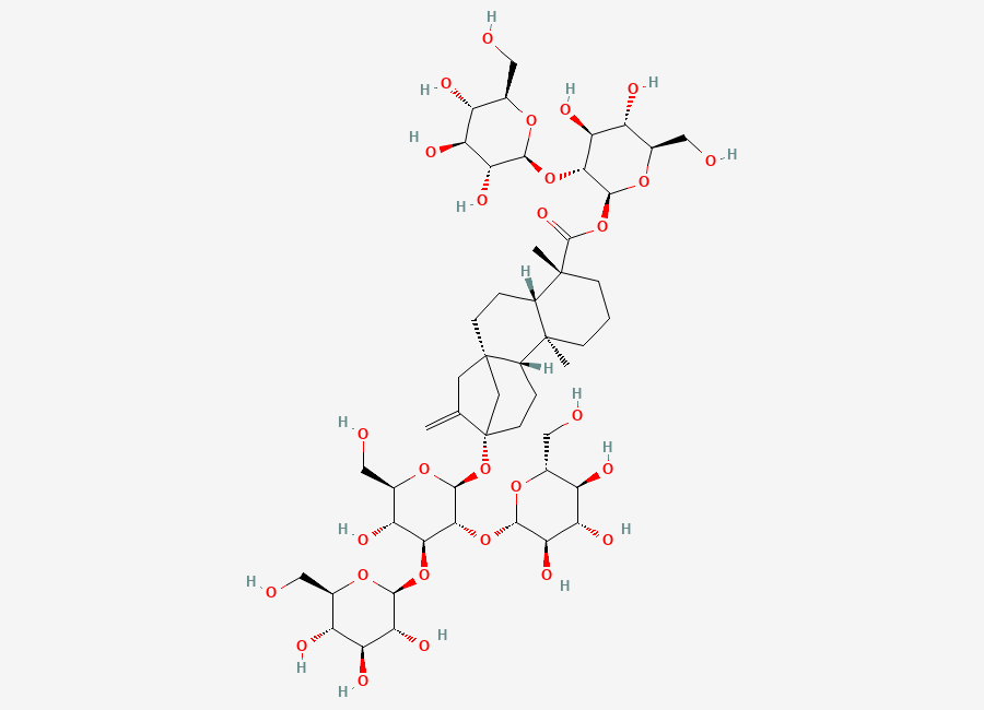 Two-dimensional chemical structure of Rebaudiosido Impurity D, CAS 63279-13-0