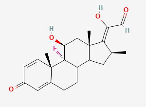 Two-dimensional chemical structure of Betamethasone-(Z)-enolaldehyde/ (Z)-Betamethasone-∆17,20 21-Aldehyde, CAS 52647-06-0
