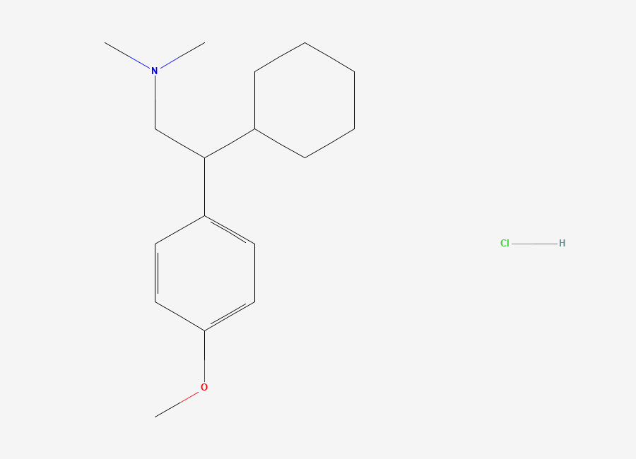 Two-dimensional chemical structure of Venlafaxine EP Impurity G (HCl Salt), CAS 2108968-20-1