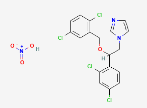Two-dimensional chemical structure of Miconazole EP Impurity G (Nitrate Salt), CAS 909277-72-1