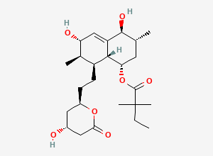 Two-dimensional chemical structure of (3S,5S)-Dihydroxy Simvastatin