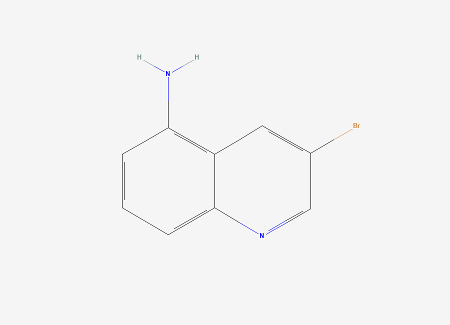 Two-dimensional chemical structure of 3-Bromoquinolin-5-amine