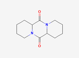 Two-dimensional chemical structure of Octahydrodipyrido[1,2-a:1',2'-d]pyrazine-6,12(2H,6aH)-dione
