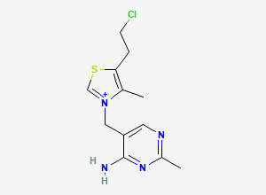 Two-dimensional chemical structure of Thiamine EP Impurity C/ Beclotiamine/ Chlorothiamine, CAS 20166-17-0