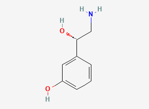 Two-dimensional chemical structure of Norfenefrine, (S)-