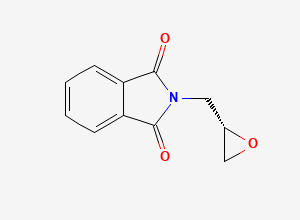Two-dimensional chemical structure of (S)-(+)-N-(2,3-Epoxypropyl)phthalimide