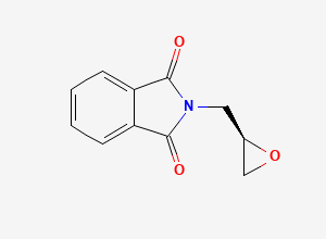 Two-dimensional chemical structure of (R)-(-)-N-(2,3-Epoxypropyl)phthalimide
