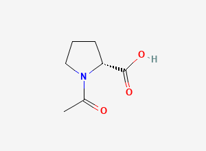 Two-dimensional chemical structure of N-acetyl-D-proline